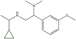 (1-cyclopropylethyl)[2-(dimethylamino)-2-(3-methoxyphenyl)ethyl]amine Struktur