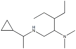 (1-cyclopropylethyl)[2-(dimethylamino)-3-ethylpentyl]amine 结构式