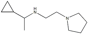 (1-cyclopropylethyl)[2-(pyrrolidin-1-yl)ethyl]amine Struktur