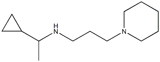 (1-cyclopropylethyl)[3-(piperidin-1-yl)propyl]amine,,结构式