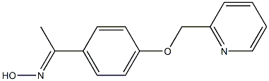 (1E)-1-[4-(pyridin-2-ylmethoxy)phenyl]ethanone oxime Structure