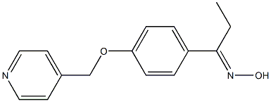 (1E)-1-[4-(pyridin-4-ylmethoxy)phenyl]propan-1-one oxime Structure