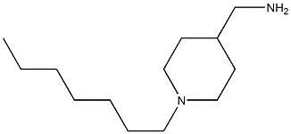 (1-heptylpiperidin-4-yl)methanamine,,结构式