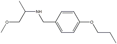 (1-methoxypropan-2-yl)[(4-propoxyphenyl)methyl]amine Structure