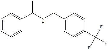 (1-phenylethyl)({[4-(trifluoromethyl)phenyl]methyl})amine Structure
