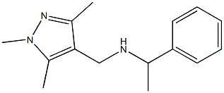 (1-phenylethyl)[(1,3,5-trimethyl-1H-pyrazol-4-yl)methyl]amine Structure