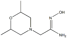 (1Z)-2-(2,6-dimethylmorpholin-4-yl)-N'-hydroxyethanimidamide Structure
