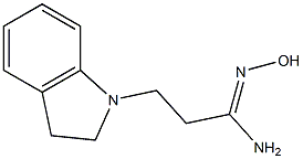 (1Z)-3-(2,3-dihydro-1H-indol-1-yl)-N'-hydroxypropanimidamide Structure