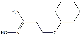 (1Z)-3-(cyclohexyloxy)-N'-hydroxypropanimidamide Structure