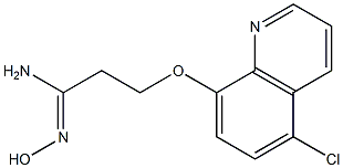 (1Z)-3-[(5-chloroquinolin-8-yl)oxy]-N'-hydroxypropanimidamide Structure