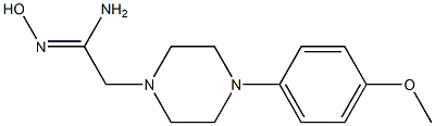(1Z)-N'-hydroxy-2-[4-(4-methoxyphenyl)piperazin-1-yl]ethanimidamide,,结构式