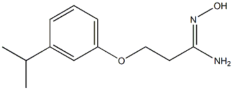 (1Z)-N'-hydroxy-3-(3-isopropylphenoxy)propanimidamide Struktur