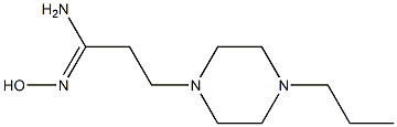 (1Z)-N'-hydroxy-3-(4-propylpiperazin-1-yl)propanimidamide,,结构式