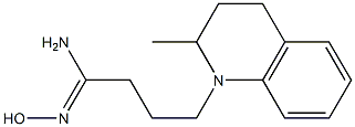 (1Z)-N'-hydroxy-4-(2-methyl-3,4-dihydroquinolin-1(2H)-yl)butanimidamide Struktur