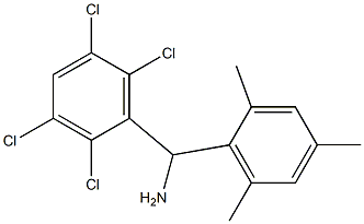 (2,3,5,6-tetrachlorophenyl)(2,4,6-trimethylphenyl)methanamine Structure