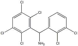 (2,3-dichlorophenyl)(2,3,5,6-tetrachlorophenyl)methanamine Structure