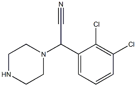 (2,3-dichlorophenyl)(piperazin-1-yl)acetonitrile 化学構造式