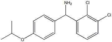 (2,3-dichlorophenyl)[4-(propan-2-yloxy)phenyl]methanamine 化学構造式