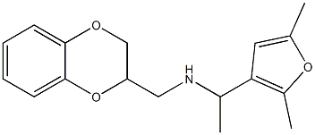 (2,3-dihydro-1,4-benzodioxin-2-ylmethyl)[1-(2,5-dimethylfuran-3-yl)ethyl]amine