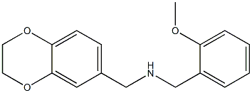 (2,3-dihydro-1,4-benzodioxin-6-ylmethyl)[(2-methoxyphenyl)methyl]amine 化学構造式