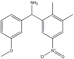 (2,3-dimethyl-5-nitrophenyl)(3-methoxyphenyl)methanamine,,结构式