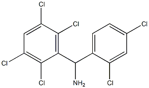 (2,4-dichlorophenyl)(2,3,5,6-tetrachlorophenyl)methanamine Structure