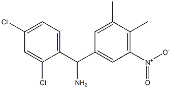  (2,4-dichlorophenyl)(3,4-dimethyl-5-nitrophenyl)methanamine