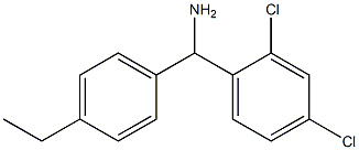 (2,4-dichlorophenyl)(4-ethylphenyl)methanamine Structure