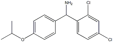 (2,4-dichlorophenyl)[4-(propan-2-yloxy)phenyl]methanamine Struktur