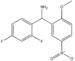 (2,4-difluorophenyl)(2-methoxy-5-nitrophenyl)methanamine Structure