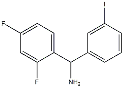 (2,4-difluorophenyl)(3-iodophenyl)methanamine,,结构式