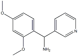 (2,4-dimethoxyphenyl)(pyridin-3-yl)methanamine 结构式