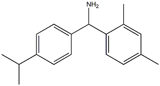 (2,4-dimethylphenyl)[4-(propan-2-yl)phenyl]methanamine 结构式