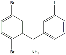 (2,5-dibromophenyl)(3-iodophenyl)methanamine,,结构式