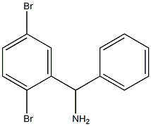 (2,5-dibromophenyl)(phenyl)methanamine,,结构式