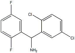 (2,5-dichlorophenyl)(2,5-difluorophenyl)methanamine 化学構造式