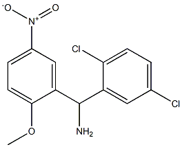 (2,5-dichlorophenyl)(2-methoxy-5-nitrophenyl)methanamine,,结构式