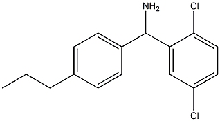 (2,5-dichlorophenyl)(4-propylphenyl)methanamine 化学構造式