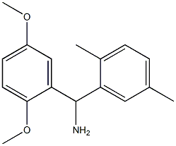 (2,5-dimethoxyphenyl)(2,5-dimethylphenyl)methanamine,,结构式