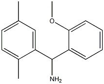 (2,5-dimethylphenyl)(2-methoxyphenyl)methanamine,,结构式