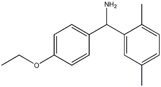 (2,5-dimethylphenyl)(4-ethoxyphenyl)methanamine Structure