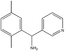 (2,5-dimethylphenyl)(pyridin-3-yl)methanamine,,结构式