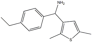 (2,5-dimethylthiophen-3-yl)(4-ethylphenyl)methanamine,,结构式