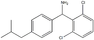 (2,6-dichlorophenyl)[4-(2-methylpropyl)phenyl]methanamine 结构式