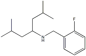 (2,6-dimethylheptan-4-yl)[(2-fluorophenyl)methyl]amine,,结构式