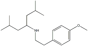 (2,6-dimethylheptan-4-yl)[2-(4-methoxyphenyl)ethyl]amine,,结构式