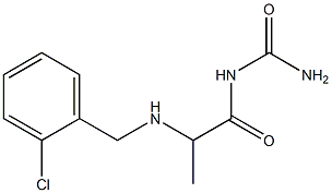 (2-{[(2-chlorophenyl)methyl]amino}propanoyl)urea Structure