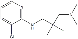 (2-{[(3-chloropyridin-2-yl)amino]methyl}-2-methylpropyl)dimethylamine Structure