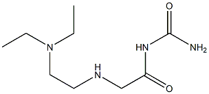 (2-{[2-(diethylamino)ethyl]amino}acetyl)urea,,结构式