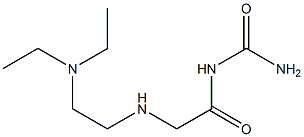 (2-{[2-(diethylamino)ethyl]amino}acetyl)urea 结构式